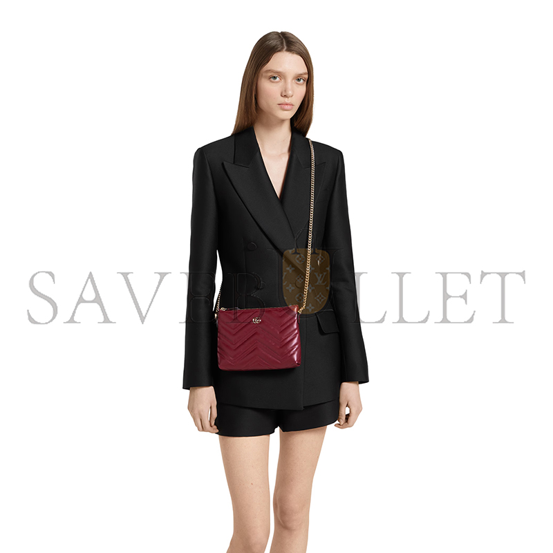 GUCCI GG MARMONT POCHETTE WITH CHAIN 837742 (21*15*3.5cm)